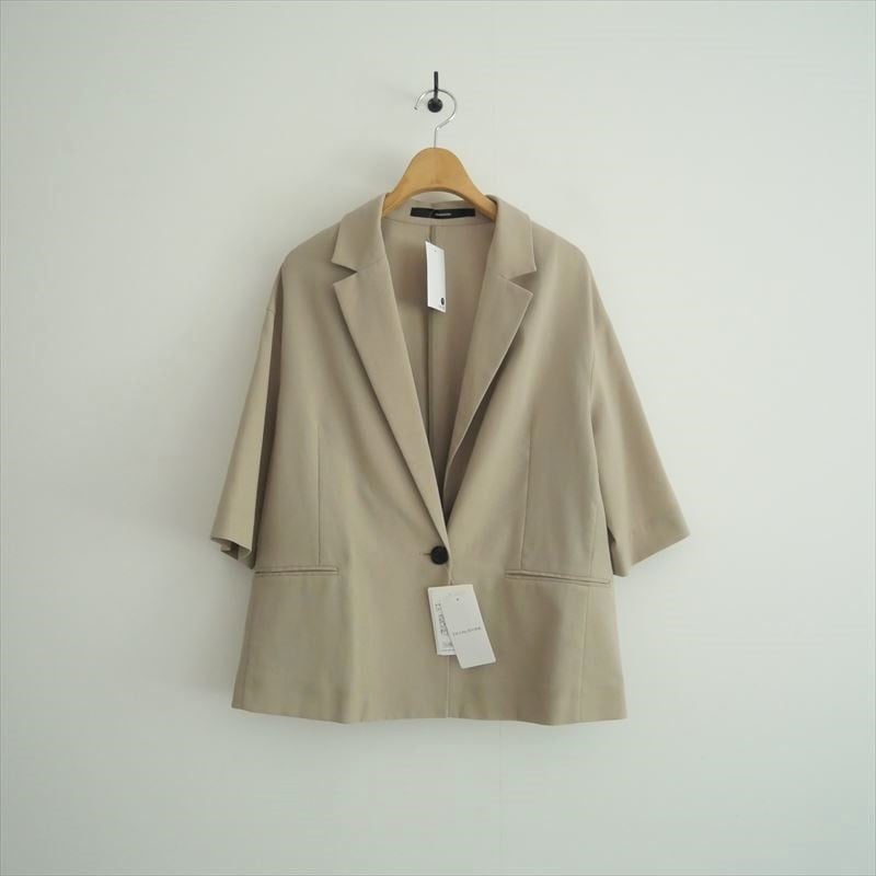新品】【2024SS】FRAMeWORK ハーフスリーブジャケット ベージュ 【公式