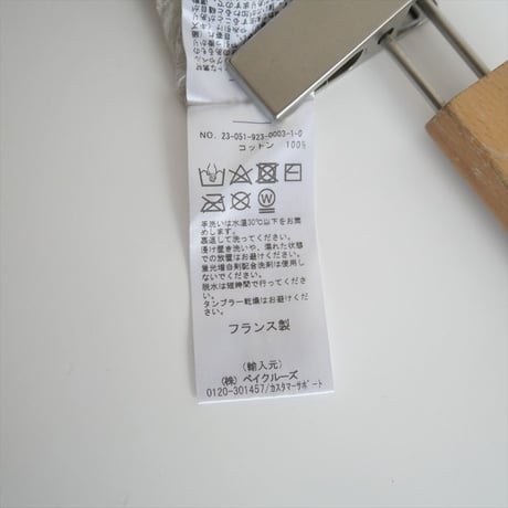 2023SS・人気完売品 / Plage別注 / LES ATELIERS FRANCAIS DE CONFECTION / HENLY NECK L/SL シャツ / 2409-0634