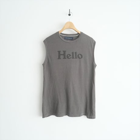 継続販売品 / MADISON BLUE / HELLO NOSLEEVE TEE / MB999-7717 / 2411-0206