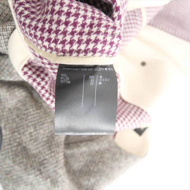 〇2023AW / support surface / ツイードノーカラージャケット