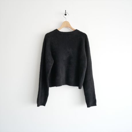 2024AW / SALON adam et rope / フォックスカシミアクルーネッククロップドカーディガン / SHK34520B / 2504-1364