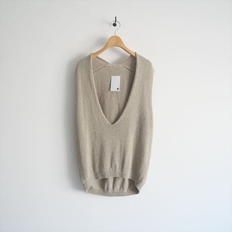 2024SS・人気完売品 / DEUXIEME CLASSE / Lily Linen Vネック ベスト / 24080500419010 / 2412-0269