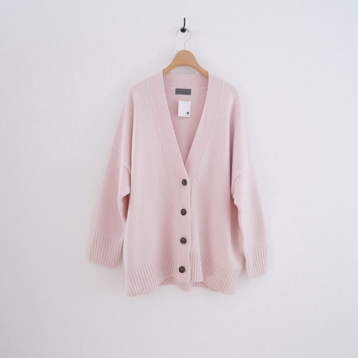 uncrave アンクレイヴ メリノウールニットカーディガン ピンク