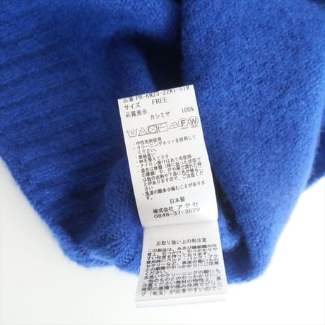 2023AW / PARIGOT / ウォッシャブルピュアカシミヤニット / PR-KN23-22WI-SIM / 2402-0524
