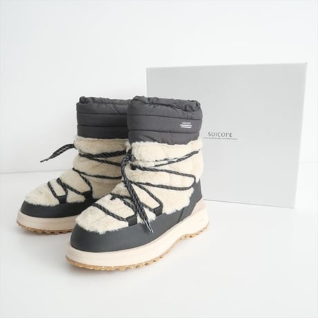 2023AW / 未使用 / AP STUDIO購入品 / SUICOKE / fake fur lace up boots / 23093587001530 / 2501-0608