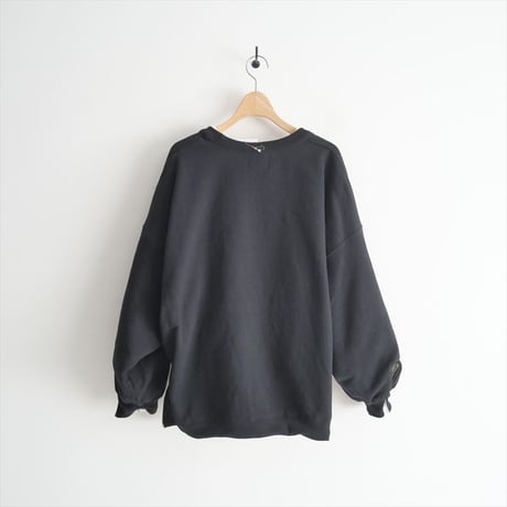 2023AW / M.U / 凸凹 REVERSIBLE SWEAT WT × BK / 2404-0971