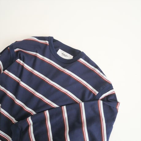 2024AW今季 / BEAUTY&YOUTH同型お取扱い / JANE SMITH / COTTON MULTI BORDER SHORT PULLOVER / 2411-0473