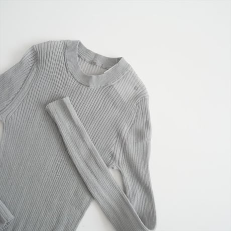 2024SS / 未使用 / L'Appartement / Cotton Nylon Sheer Rib Knit / 24080560710010 / 2412-0779