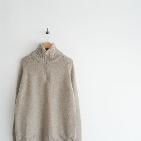 BLAMINK / ウールカシミヤハーフZIPニット / 7913-106-0226 / 2512-1257
