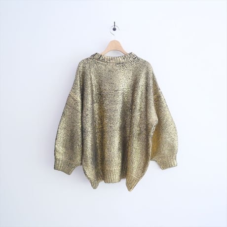 〇2023AW / MECRE / グリッタープリントニットプルオーバー / 2223511039-0 / 2509-0779