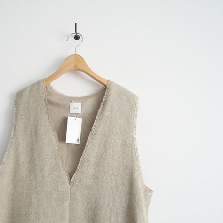 2024SS / 未使用 / SPICK&SPAN / リネンツイードベスト / 24051200214010 / 2412-0999