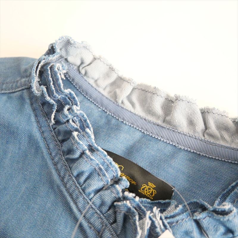 2024SS今季 / Drawer / RESORT2 ラッフルデニムシャツ / 651129
