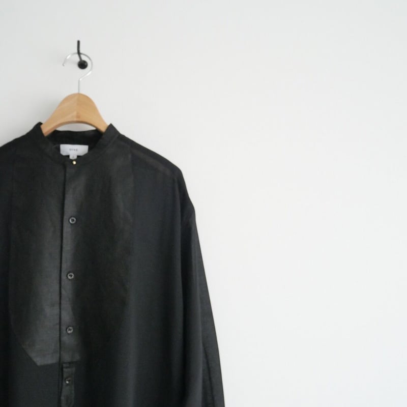 2021AW / HYKE / LINEN BIB FRONT SHIRT DRESS / 