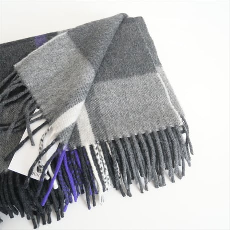継続販売品 / Joshua Ellis / カシミヤブラックスウォッチストール 70×190 / 2501-2009