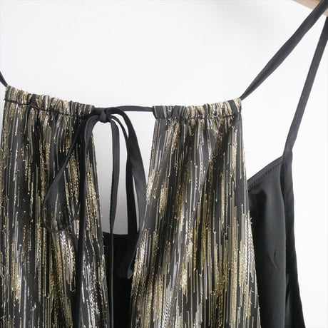 2024SS今季 / CITYSHOP / GOLD LAME DRESS：ワンピース / 24040042847010 / 2404-0523
