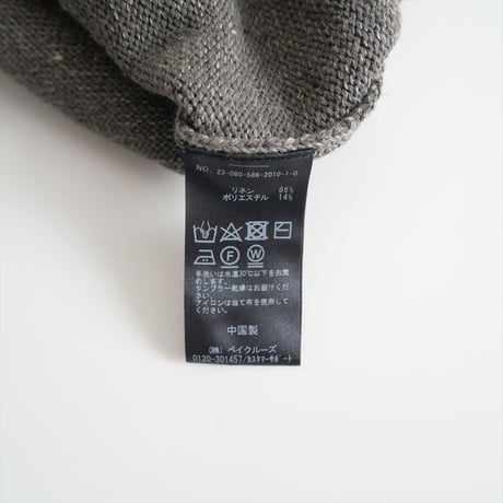 2023 / AP STUDIO / Relax-sized リネンカーディガン / 23080586201010 / 2407-0120