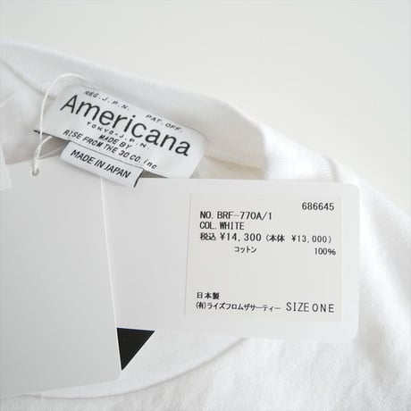 2025SS・人気完売品 / 未使用 / AMERICANA Mickev sleeveless T  / 2604-0962