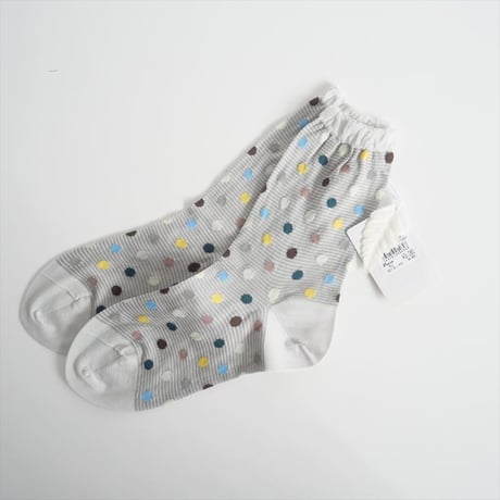 未使用 / ANTIPAST / Candy dot ソックス,PRESEED FLOWERSソックス2点セット / 2411-1595