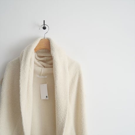 2023AW・人気完売品 / GALERIE VIE / コットンウールパイル ショールカラーベスト / 23023402206 / 2411-1520