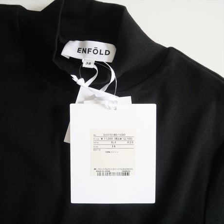 2022SS / 未使用 / ENFOLD / ギザフライススタンドネックコンパクト T SHIRT / 300FS180-1030 / 2505-0850