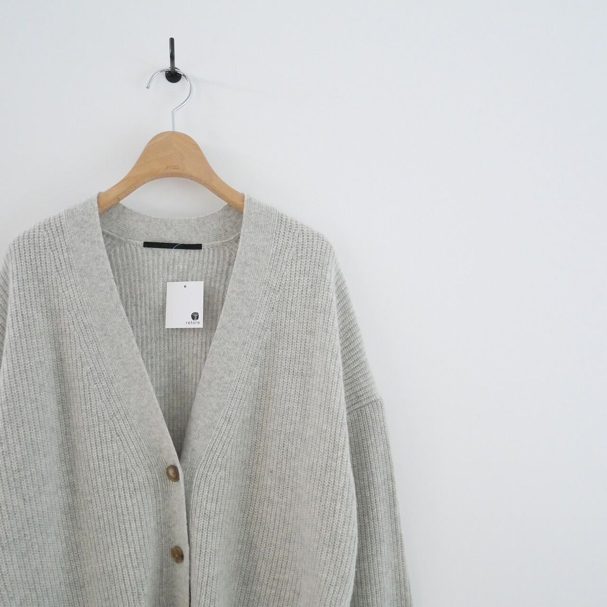 セット★yonfa ヨンファ　ホールガーメントドルマンカーディガン　グレー 楽天市場】YONFA ヨンファ ホールガーメント ドルマン ウール 混