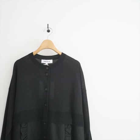 2025AW今季新作・人気完売品 / 未使用 / ENFOLD / FRILL-BOTTOM CARDIGAN / 300IA270-1081 / 2508-2116