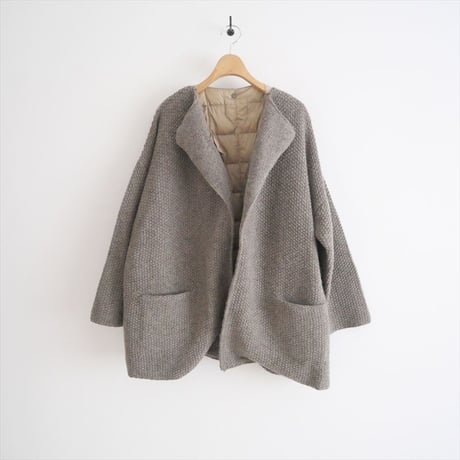 2023AW / ichi × TAION / KANOKO Knit Cardigan + Inner Down Vest / WU230562 / 2403-0231