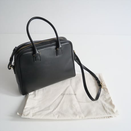 2023AW / Shinzone×自然堂 / SQUARE LEATHER BAG M / 21AMSIT05 / 2410-0672
