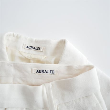 2026SS今季 / AURALEE WOOL COTTON LINEN OX JACKET＆SLACKS A26SJ04WO・A26SP05WO / 2604-0410