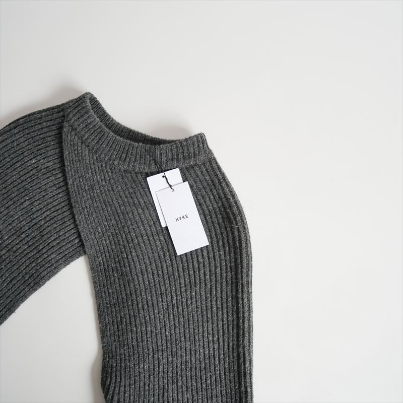 HYKE☆RIBBED KNIT WOOL SHRUG☆2025AW☆ RIBBED KNIT WOOL SHRUG