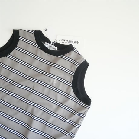 2023SS・人気完売品 / 未使用 / AP STUDIO別注 / AMERICANA / mulch border T/T / 23070587003810 / 2409-0766