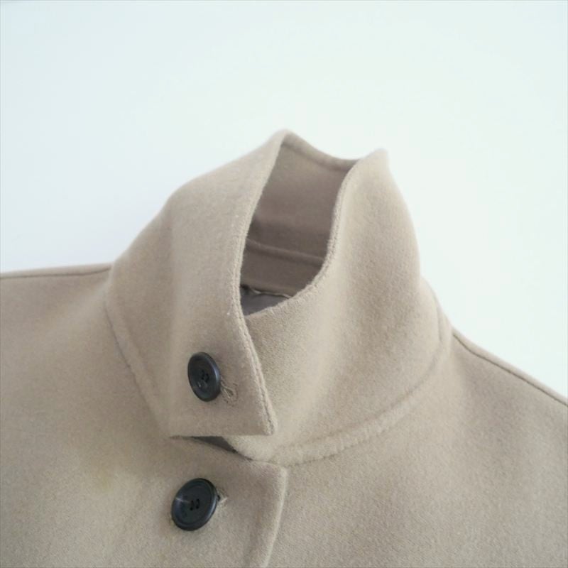 〇2024AW / ebure / ジロンラムメルトン ステンカラーコート / 4010200