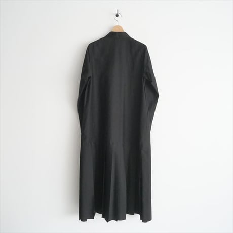 2023 / 未使用 / GALERIE VIE / コットンシルクパラシュート プリーツシャツワンピース / 23063406015 / 2501-0839