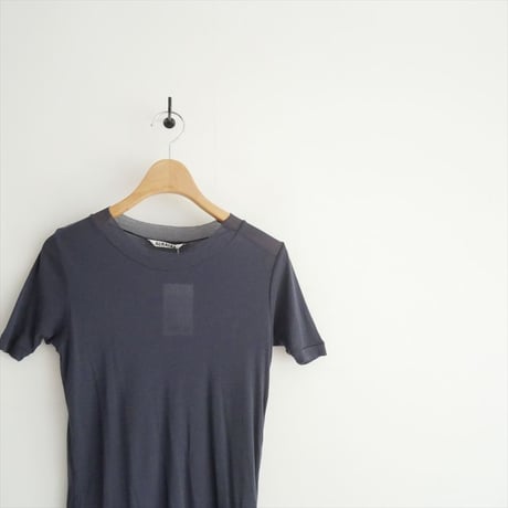 2026SS今季 / AURALEE SUPER HIGH GAUGE SHEER RIB TEE A00T03HF / 2605-0961