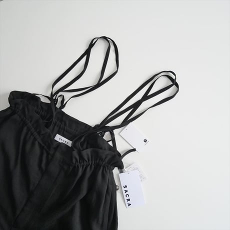 2025SS今季 / 未使用 / SACRA / ACETATE BRIGHT TWILL SALOPETTE / 125112051 / 2506-0246