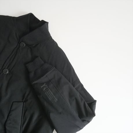 〇2022AW / Y’s / POLYESTER PADDED TYPEWRITER RIB LONG COAT / YE-C16-900 / 2507-1300