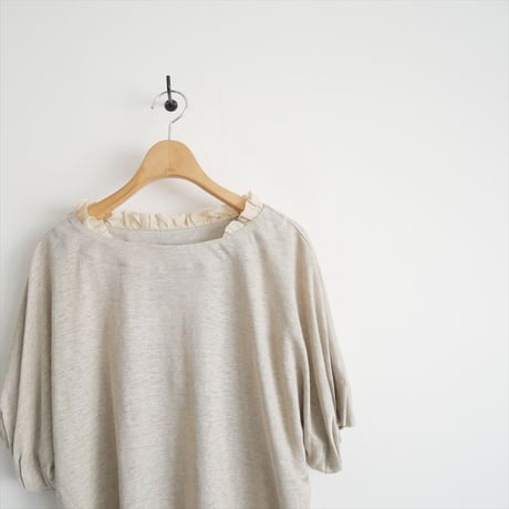 未使用 / LOISIR / リネンガーゼ天竺バルーンスリーブプルオーバー / B0133LUB707 / 2511-1269