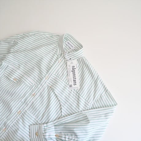 2024・人気完売品 / 未使用 / nagonstans / round flare shirt / 470HS430-1010 / 2508-0112