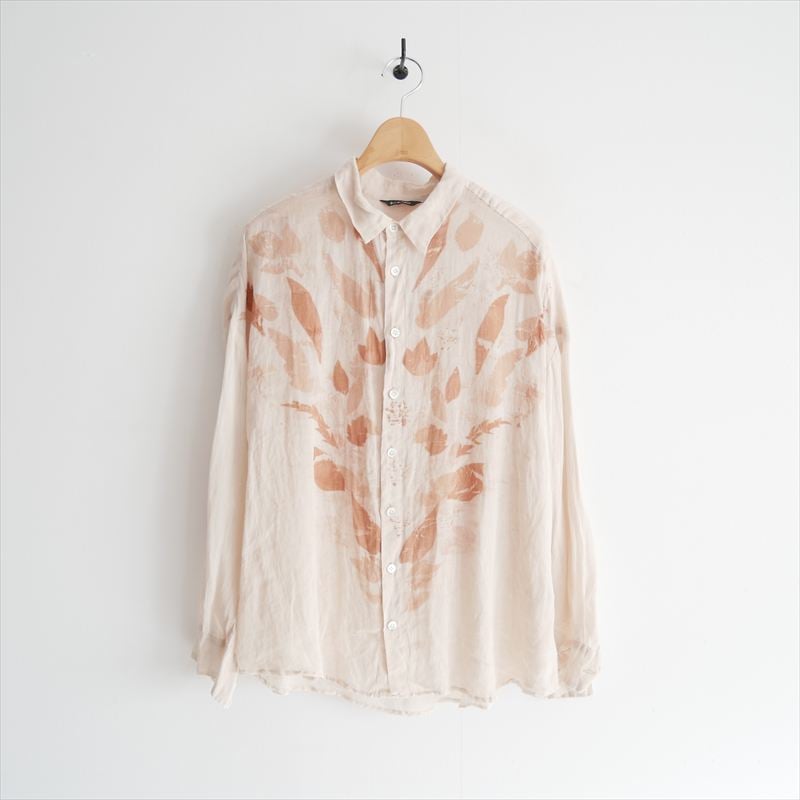 【パドカレ】ラミーソフトワッシャー バンドルダイシャツ リネンシャツ 2025SS / pas de calais / ラミーソフトワッシャー バンドルダイシャツ
