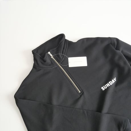 2023AW / 未使用 / journal standard luxe / SUNDAYスウェットハーフZip / 23070440042040 / 2404-0719