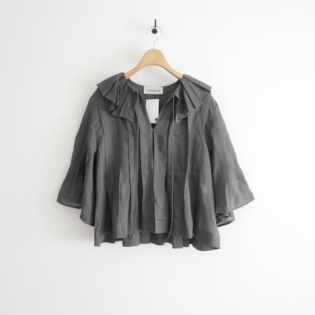 2026SS今季 DEPAREILLE RAMIE PLEATS SHORT SLEEVE BLOUSE B1162AFB331 2606-0678