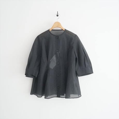 2024AW / 未使用 / IENA / スラブオーガンジーペプラムブラウス / 24051900108030 / 2504-2121