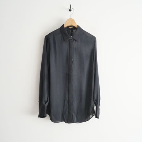 2023AW / 未使用 / L'Appartement / Stripe Sheer Shirt / 23050560500430 / 2405-0656