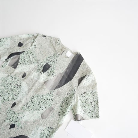 2025 / 未使用 / Mame Kurogouchi Marble Print Jersey Short Sleeve Top MM25FW-JS077 / 2605-0593