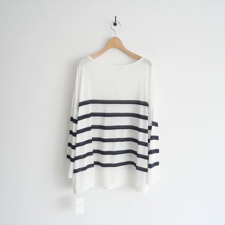 2024SS / 未使用 / SPICK&SPAN / ボートネックシアールーズニット / 24080200522020 / 2408-0500