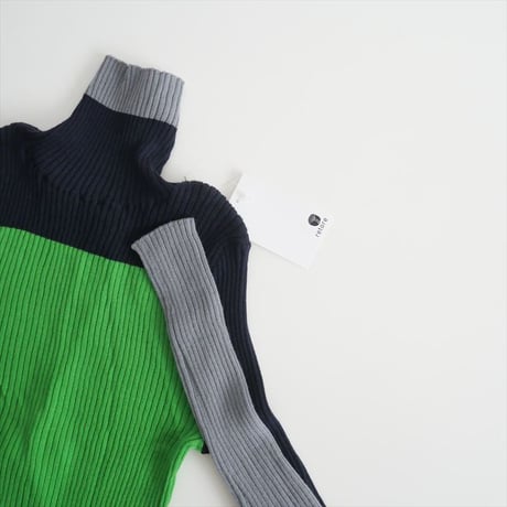2023AW・人気完売品 / 未使用 / nagonstans / high-neck long-sleevesニット / 470GA870-1050 / 2411-1478