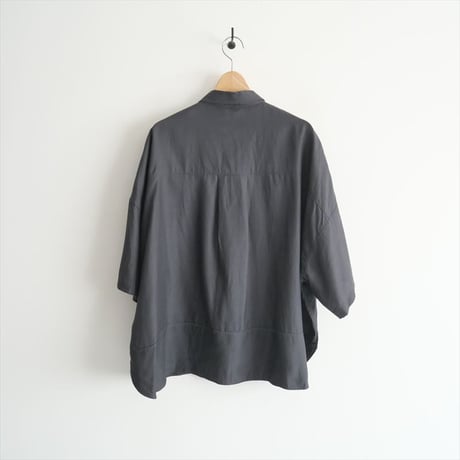 2023 / ARGUE / ORGANIC COTTON CUPRA FLOW WIDE SHIRTS /NAVY / AP23SS-AP25 / 2310-0758