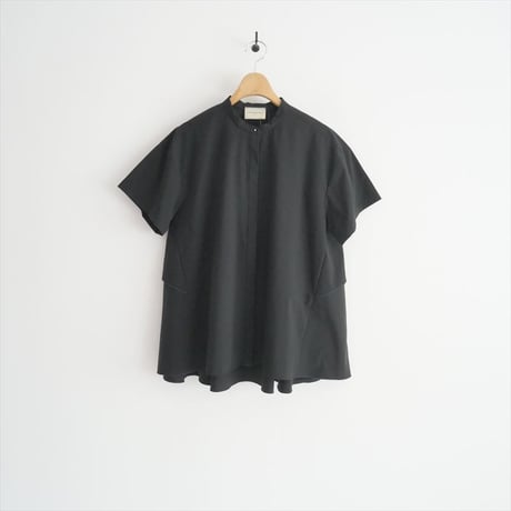未使用 / UNITED ARROWS / バックフレア ショートスリーブ ブラウス / 1516-162-1606 / 2506-0761