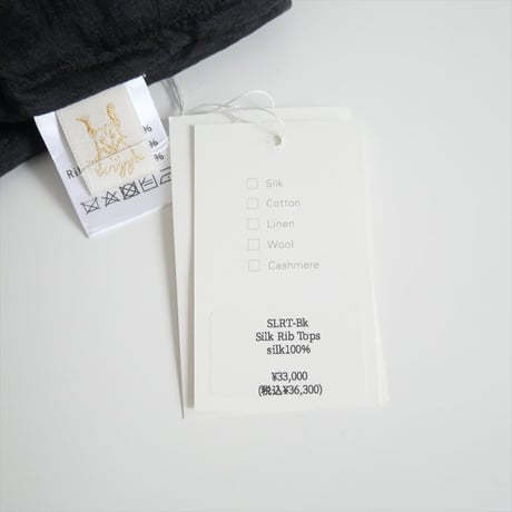 継続販売品 / uryya / Silk Rib Tops / 2407-1028
