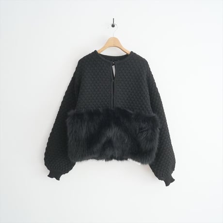 〇2024AW・人気完売品 / 未使用 / maison de Dolce. / ファーリーNT/black / mdfk40678bk / 2507-1230